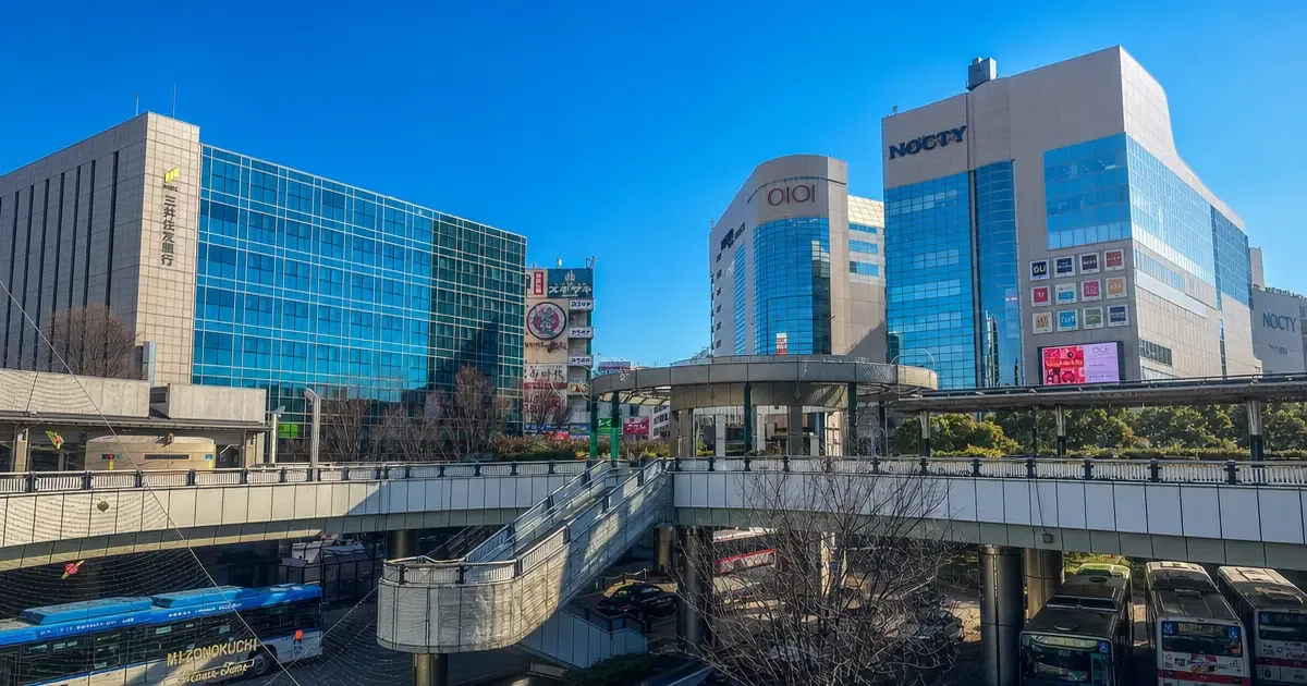 溝の口エリアの駅前風景